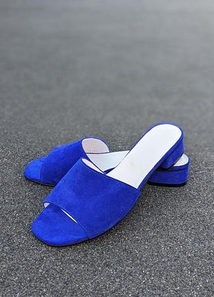 Замшевые шлепанцы 42,43,44
