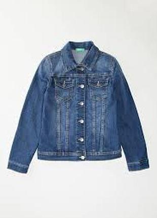 🎁1+1=3 фірмова синя джинсова куртка denim co на дівчинку 11 - 12 років
