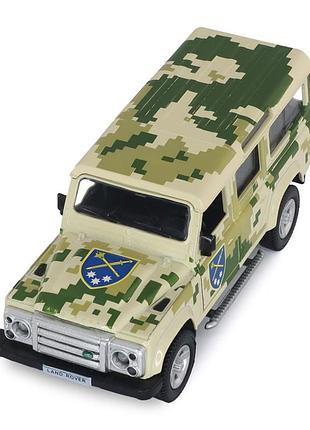 Автомодель серії "шеврони героїв" land rover defender "схід" technodrive 250396um