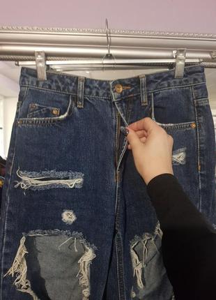 Крутые дырявые, рваные джинсы zara - р-р европ. 34 - на хс6 фото