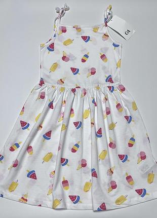 Сарафан с мороженным платьем платье 122 см