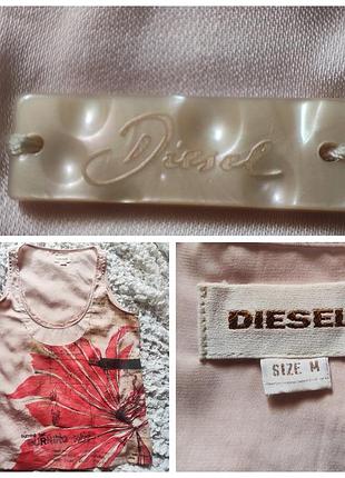 Топ оригинал от diesel цветочный принт, м