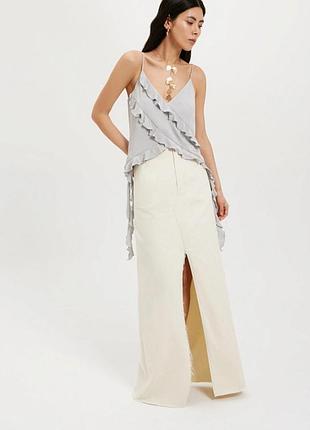 Женская майка с рюшами