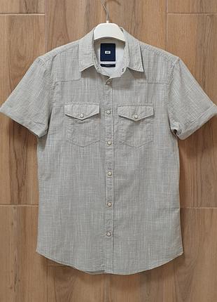 We сорочка сіра - s-xs - чоловіча короткий рукав   • нідерландський бренд  • 100% cotton