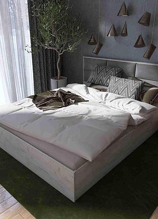 Ліжко кл 1400 лайт 140х200 з підйомним механізмом, дуб карфт білий