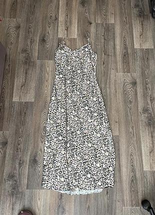 Леопардова максі сукня all saints