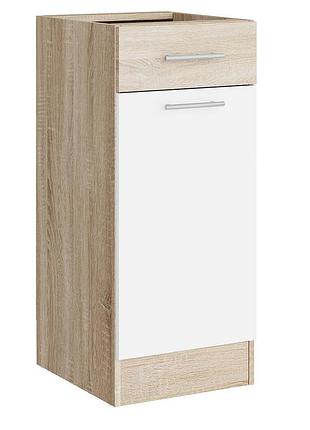 Еко низ шухляда 300, дуб сонома, білий, дуб сонома