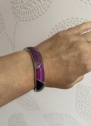 Браслет клампер фіолетовий