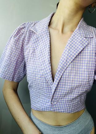 Блуза в клітинку