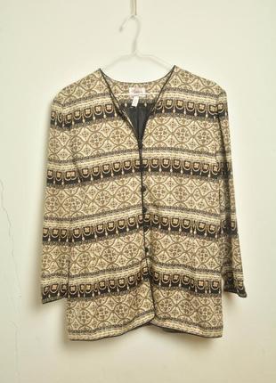 Шовкова кофта кардиган туніка з візерунком на гудзиках в східному стилі знижки 1+1=3