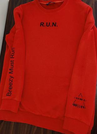 Свитшот лонгслив толстовка худи с рисунком на спине оверсайз унисекс