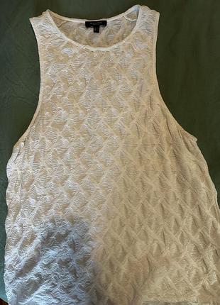 Структурний топ massimo dutti білого кольору