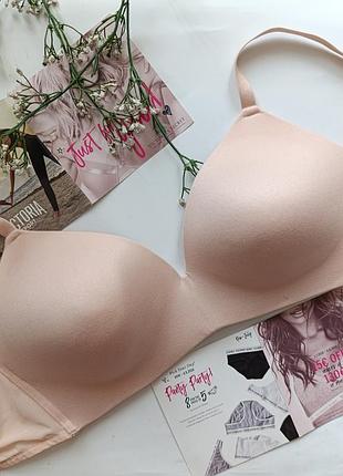 Бюстгальтер базовый бюст гладкий коттоновый лиф без косточек primark 34e 75f