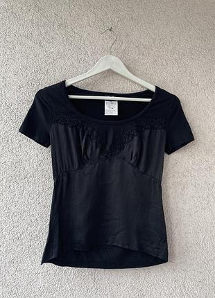 Жіноча шовкова футболка dolce & gabbana size s