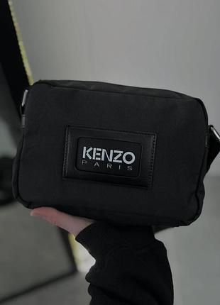 Месенджер kenzo сумка через плече барсетка чорна брендова