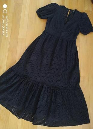 Платье миди из прошвы river island
