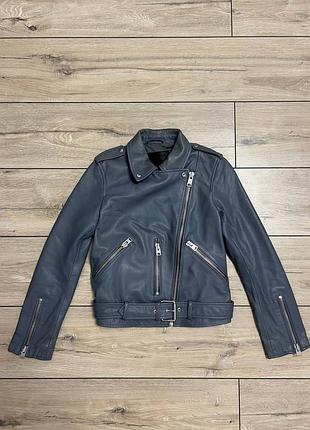 Жіноча шкіряна куртка allsaints balfern biker косуха шкірянка мото eur 34 us 2