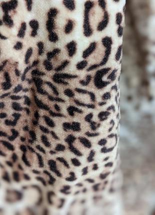 Юбка италия monnalisa бархатная леопардовая короткая5 фото