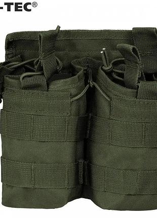 Подсумок для магазина двойной универсальный mil-tec double olive 13497001
