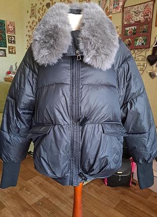 Стильна зимова куртка 54-56 розмір