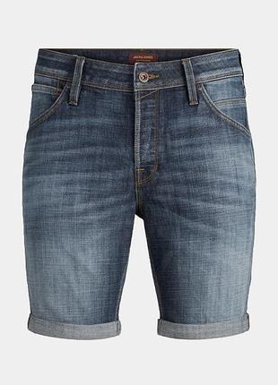 Мужские шорты jack &amp;jones синий джинс