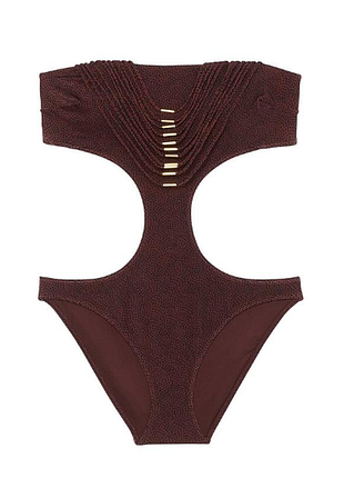 Victorias secret цельный купальник archives strappy hardware strapless monokini one-piece swimsuit