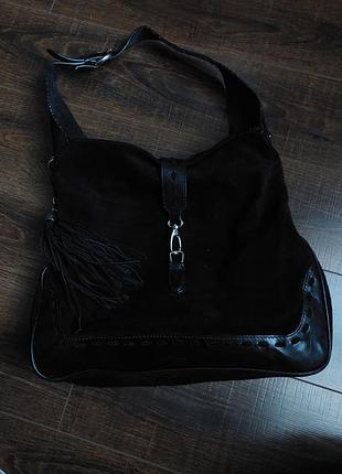 Замшева сумка