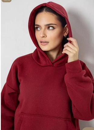 Худи, толстовка, унисекс, на флисе