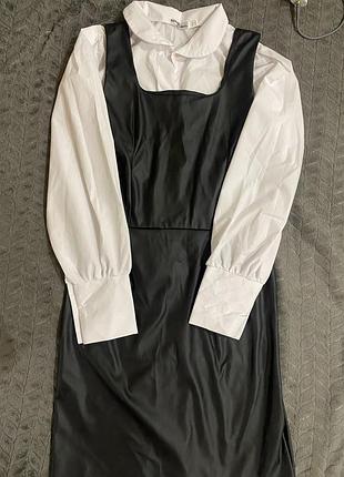 Кожаное платье