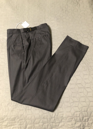 Темно-серые зауженные брюки мужские cos, р. us 30r/eu46