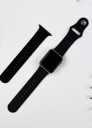 Силиконовый ремешок для apple watch 38 mm / 40 mm (s + m) black (18)