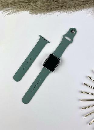 Силиконовый ремешок для apple watch 38 mm / 40 mm (s + m) pine green (55)