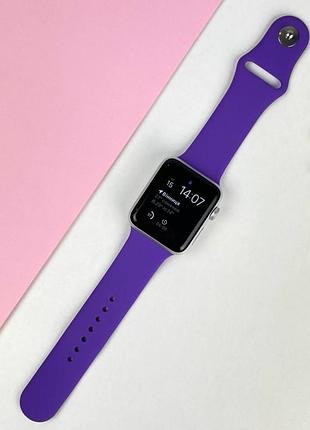 Ремешок apple watch band silicone one-piece 42 mm / 44 mm размер s/m grape (43)