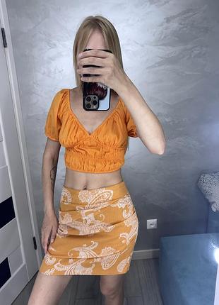 Костюм комплект  топ спідниця жіночий с