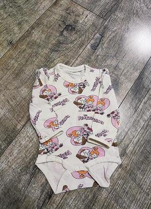 Боді, бодік з довгим рукавом дівчинці, р. 3-6міс., 62-68, довжина 36см