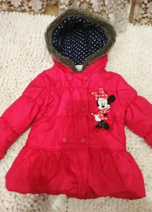 Зимняя,зимова куртка,курточка Disney minnie куртки 4-5р