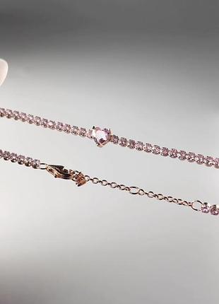 Срібний браслет pandora блискуче паве