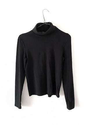 Чорна базова водолазка гольф zara