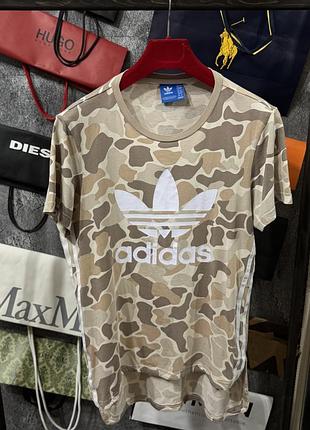 Футболка чоловіча adidas camouflage бежевий s m