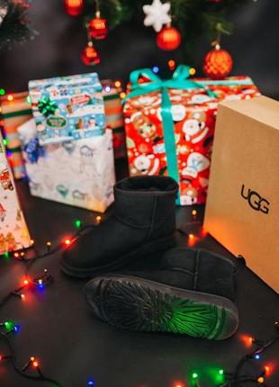 Ugg classic mini "black" 🆕 шикарные мужские угги 🆕 купить наложенный платёж5 фото