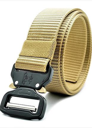 Тактичний ремінь тканинний weatro койот