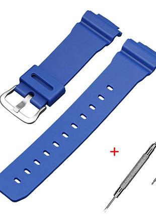 Ремінець для casio g-shock dw-6900 blue si
