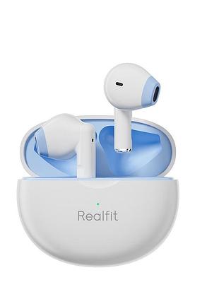 Безпровідні навушники realfit f2 pro, активне шумозаглушення, bluetooth 5.3,з мікрофоном