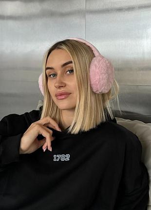 Хутряні теплі жіночі навушники without pink