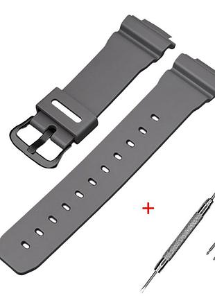 Ремінець для casio g-shock dw-6900 gray bk