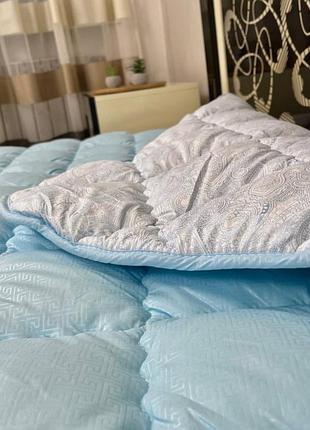 Ковдра холофайбер євро блакитна+біла 2