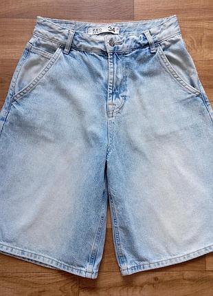 Джинсовые шорты zeo basic baggy