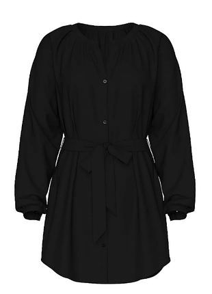 Victorias secret пляжная рубашка платье туника swim beachwear linen easy button-up dress pure black