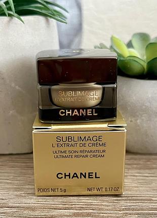 Оригінал  крем-екстракт для регенрації та відновлення шкіри chanel noir sublimage l`extrait de creme, 5g🌸