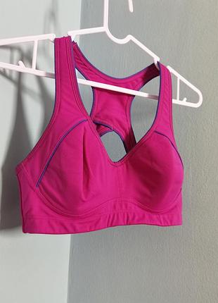 Брендовый спортивный бюстгальтер размера 75в